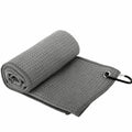 Grey Microfiber Waffle Weave Golf Towel Set - 4 Pack (40x60cm) - Ultra Absorbent & Quick Drying