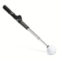 Black Pro Golf Swing Trainer - Extendable with Audible Click & Corrective Grip Aid