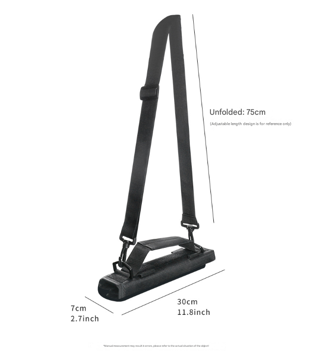 Blue Compact Golf Club Carrier - Lightweight Sunday Practice Bag for Driving Range